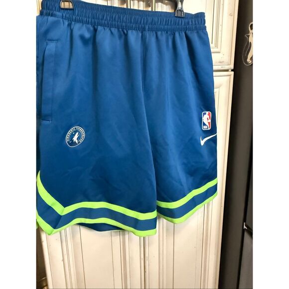 Nike Men's Minnesota Timberwolves Engineered Basketball Shorts Blue Size XL - Picture 9 of 9
